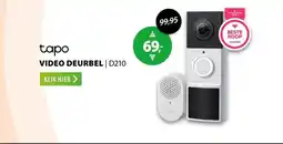 Expert Tapo D210 draadloze video deurbel op batterij aanbieding