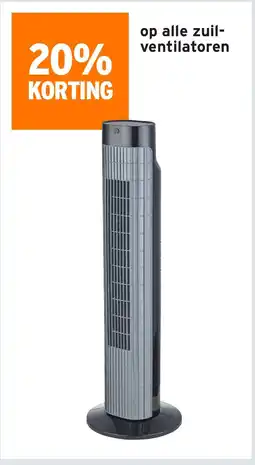 GAMMA Op alle zuil ventilatoren aanbieding