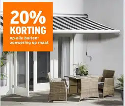 GAMMA Op alle buiten zonwering op maat aanbieding