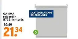 GAMMA GAMMA rolgordijn 5732 lichtgrijs aanbieding