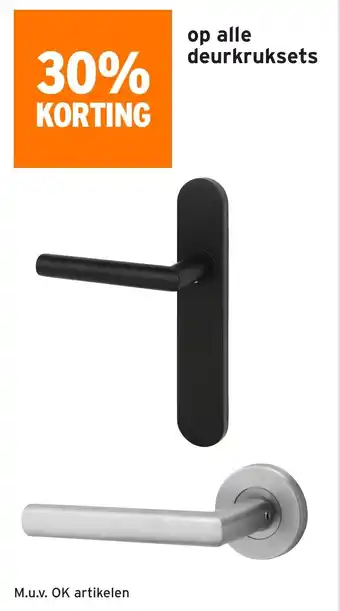GAMMA Op alle deurkruksets aanbieding