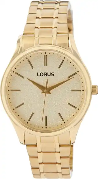 Amazon Lorus Analoog kwartshorloge voor dames met metalen armband RG220WX9, goud, armband aanbieding