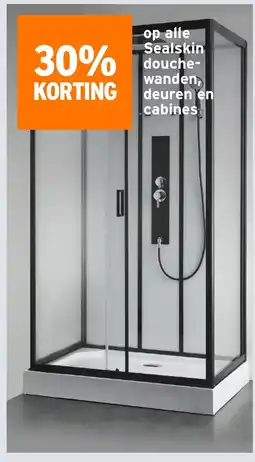 GAMMA Op alle sealskin douche wanden, deuren en cabines aanbieding