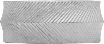 Amazon Fossil Harlow Linear Texture Roestvrijstalen Bandring voor Heren, JF0456804011 aanbieding