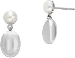 Amazon Skagen Vrouwen roestvrij staal of half edel met push back sluiting Oorbellen aanbieding