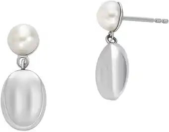 Amazon Skagen Vrouwen roestvrij staal of half edel met push back sluiting Oorbellen aanbieding