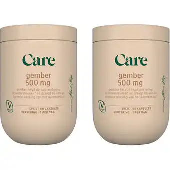Albert Heijn Care Gemberpoeder 500mg 2-pack aanbieding