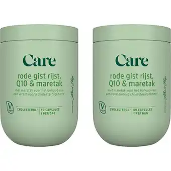 Albert Heijn Care Rode gist rijst, Q10 & maretak 2-pack aanbieding