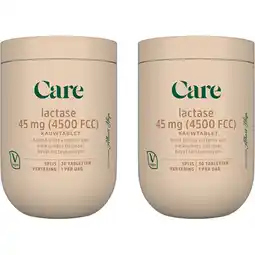 Albert Heijn Care Lactase 45mg 2-pack aanbieding