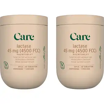 Albert Heijn Care Lactase 45mg 2-pack aanbieding