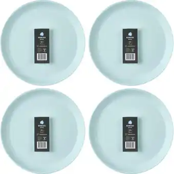 Albert Heijn AH Herbruikbare bordjes blauw 27cm 4-pack aanbieding