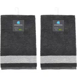 Albert Heijn AH AH Keukendoek grijs 2-pack aanbieding