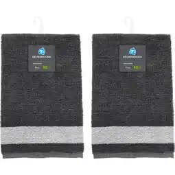 Albert Heijn AH AH Keukendoek grijs 2-pack aanbieding