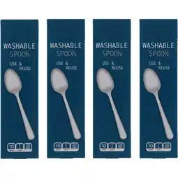 Albert Heijn AH Lepel herbruikbaar 4-pack aanbieding