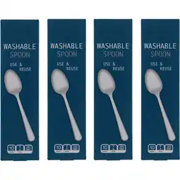 Albert Heijn AH Lepel herbruikbaar 4-pack aanbieding