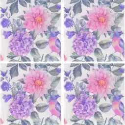 Albert Heijn AH Servet dahlia 4-pack aanbieding