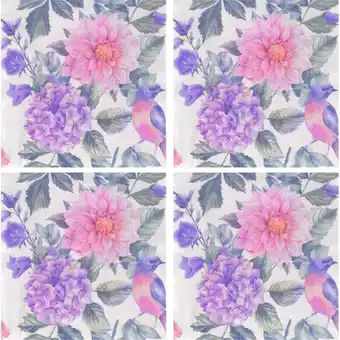 Albert Heijn AH Servet dahlia 4-pack aanbieding