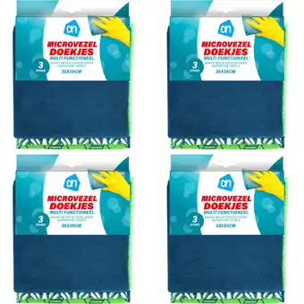 Albert Heijn AH Microvezeldoekjes 4-pack aanbieding