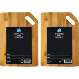 Albert Heijn AH Snijplank 275x195x10mm 2-pack aanbieding