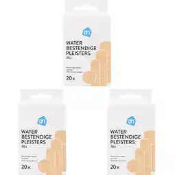 Albert Heijn AH Waterbestendige pleisters mix 3-pack aanbieding