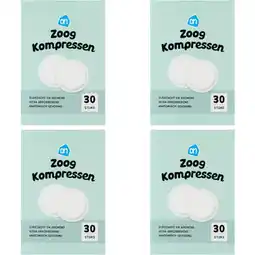 Albert Heijn AH ZoogKompressen 4-pack aanbieding