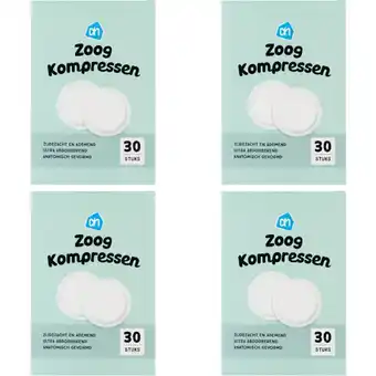 Albert Heijn AH ZoogKompressen 4-pack aanbieding