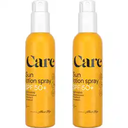 Albert Heijn AH Care Sun spray spf50+ 2-pack aanbieding