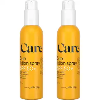 Albert Heijn AH Care Sun spray spf50+ 2-pack aanbieding