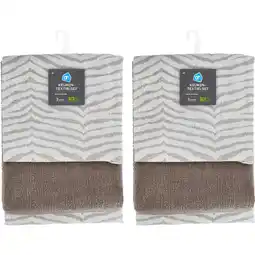 Albert Heijn AH Keuken- en theedoek taupe set 2-pack aanbieding