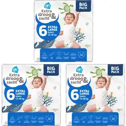 Albert Heijn AH Extra droog&zacht luiers maat 6 3-pack aanbieding