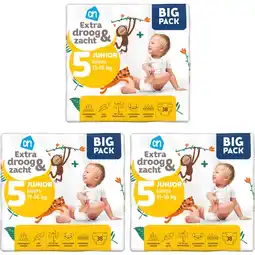 Albert Heijn AH Extra droog&zacht luiers maat 5 3-pack aanbieding