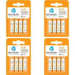 Albert Heijn AH AA alkaline 1,5V mignon 4-pack aanbieding