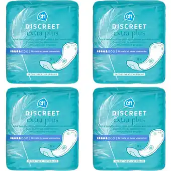 Albert Heijn AH Incontinentie extra plus verband 4-pack aanbieding