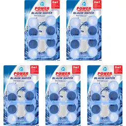 Albert Heijn AH Power toiletblokken oceaan blauw 5-pack aanbieding