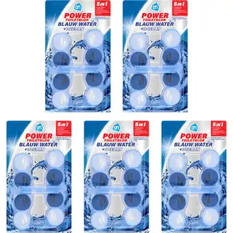 Albert Heijn AH Power toiletblokken oceaan blauw 5-pack aanbieding