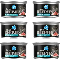 Albert Heijn AH Luxe tonijn reepjes garnaal gelei 6-pack aanbieding
