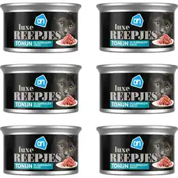Albert Heijn AH Luxe tonijn reepjes garnaal gelei 6-pack aanbieding