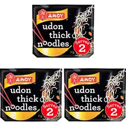 Albert Heijn Amoy Udon thick noodles kant en klaar 3-pack aanbieding