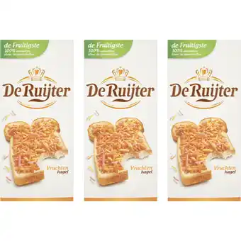 Albert Heijn De Ruijter Vruchten hagel 3-pack aanbieding