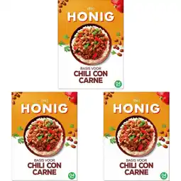 Albert Heijn Honig Basis voor chili con carne 3-pack aanbieding