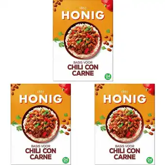 Albert Heijn Honig Basis voor chili con carne 3-pack aanbieding