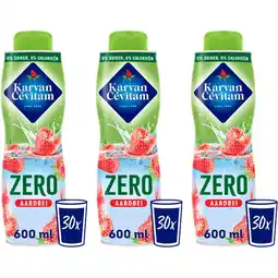 Albert Heijn Karvan Cévitam Zero aardbei siroop 3-pack aanbieding