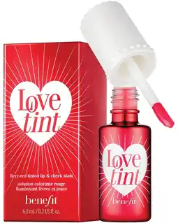 ICI Paris XL Benefit Cosmetics - Lovetint Cheek & Lip Stain fiery-red aanbieding