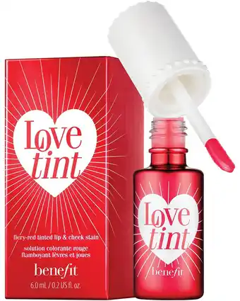 ICI Paris XL Benefit Cosmetics - Lovetint Cheek & Lip Stain fiery-red aanbieding