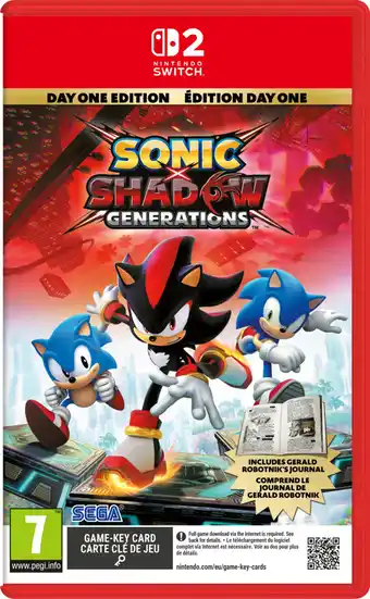 Coolblue Sonic x Shadow Generations Nintendo Switch 2 aanbieding
