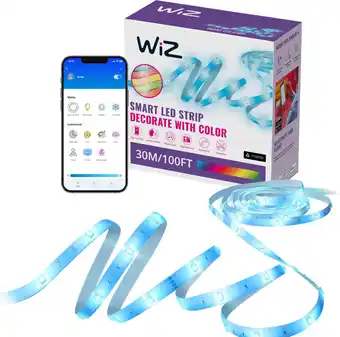 Coolblue WiZ RGB Lightstrip - Gekleurd Licht - 30 meter aanbieding