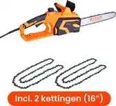 Bol.com Kibani Kettingzaag Elektrisch – 1800W - Extra Ketting - Zwaardlengte 40 cm - Zaagt tot Ø40.5 cm aanbieding