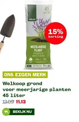 Welkoop Welkoop grond voor meerjarige planten 45 liter aanbieding