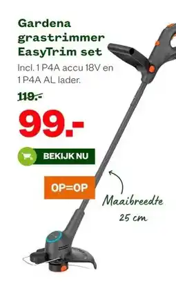 Welkoop Gardena grastrimmer EasyTrim set aanbieding