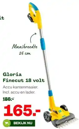 Welkoop Gloria Finecut 18 volt aanbieding